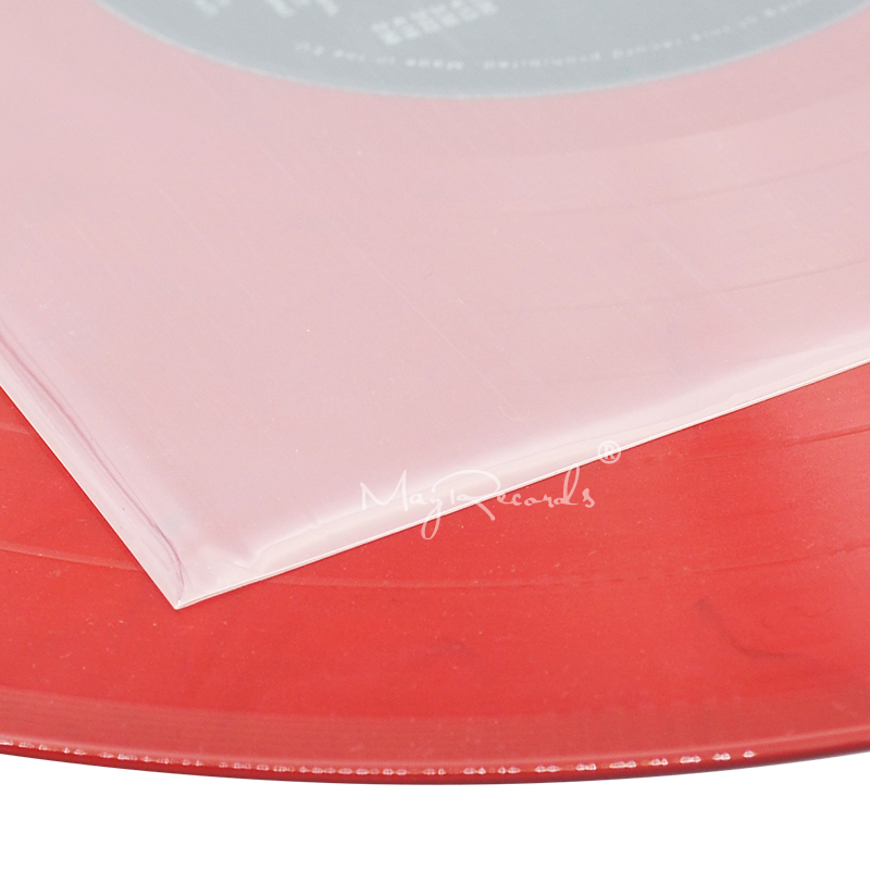25 Flat Open Top Bag 6.7 Mil Strong Cover Plastic Vinyl Record Outer Sleeves for 12'' SINGLE LP (Not Fit Double 2LP)