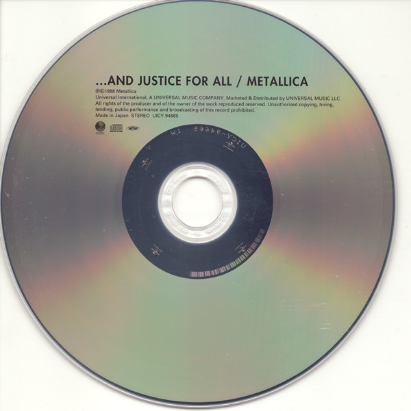 Metallica - ...And Justice For All Japan SHM-CD Mini LP UICY-94665