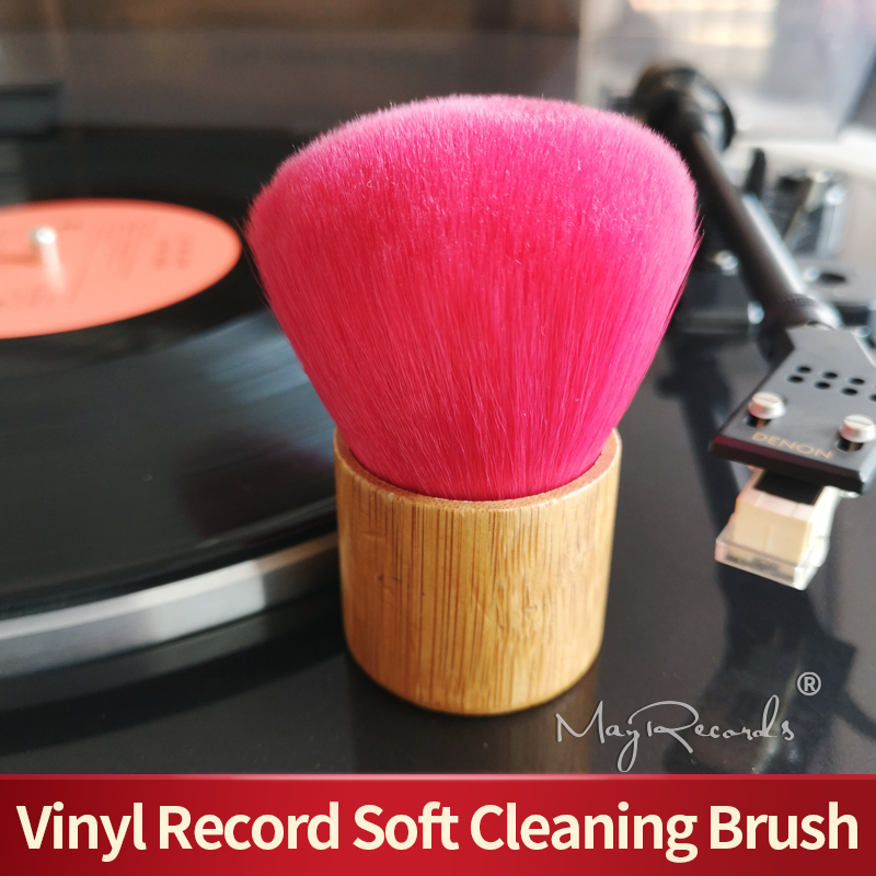 High Quality Wooden Handle Cleaning Soft Brush for Vinyl LP Player Accessories