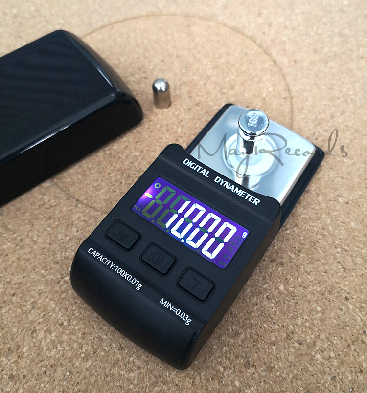 10g/0.01g LCD Digital Dynamomter Turntable Stylus Force Balance Gauge With Calibration Weight