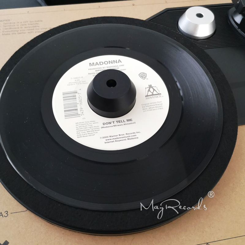thumbnail image 2 of Pfanstiehl 45 RPM Record Adapter – Solid Aluminum Dome For 7 Inch Vinyl Records – Universal Fit 2 of 5