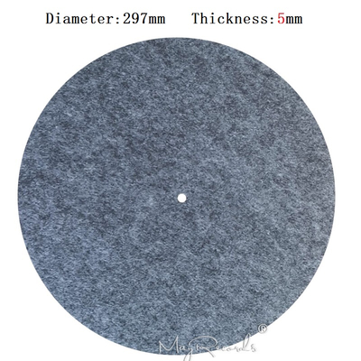 5MM Grey Anti-static Slipmat 12'' Felt Record Mat for Phonograph Turntable Vinyl